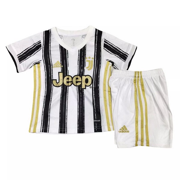 Maillot Football Juventus Domicile Enfant 2020-21 Blanc Noir